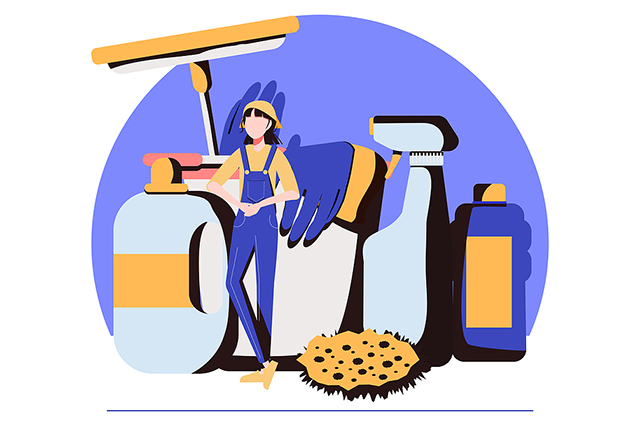 Graphic to advertise cleaning services